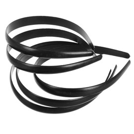 PACKOVE 15mm Plastic Hair Bands 50-Pack Simple Black Headbands for Women and Girls Non-Slip Hair Accessories for Everyday Use