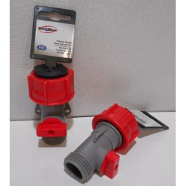RAINWAVE 1 New RAINWAVE Plastic Shut Off Flow Control Garden Hose Adapters GHT RW-PS91