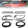 CNPAPC Set of Front Door Window Sweep Felts Weatherstrip Seals