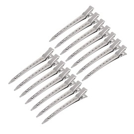 (32 PCS) 3.5 Inches Stainless Steel Duckbill Mouth Clips Alligator Clips, proxima Direct Hair Sectioning Hairpins Salon Dying Styling Tools