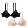 Victoria's Secret Women's Pink Wear Everywhere Push Up Bra Bundle,