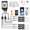 MICTUNING 10M Car RGB LED Strip Lights - 6 in