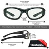 Bikershades Motorcycle Transitional Riding Glasses Womens Black Frame Rhinestones Day