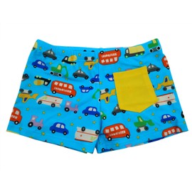 Aivtalk - Bañador tipo calzones para niños, azul (Car Blue), 6-7 Años