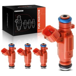 A-Premium Fuel Injectors Compatible with Nissan Sentra 2000 2001 2002 L4 1.8L, Gas, Set of 4, Replace# 166005M100, 0280155937