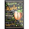 schilderkreis24 Cocktail Recipe "Moscow Mule" Magnet Alcohol Spirits Decorative Fridge