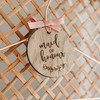 Wooden Wedding Suit Hanger Tag for Father of the Bride/Groom/Page