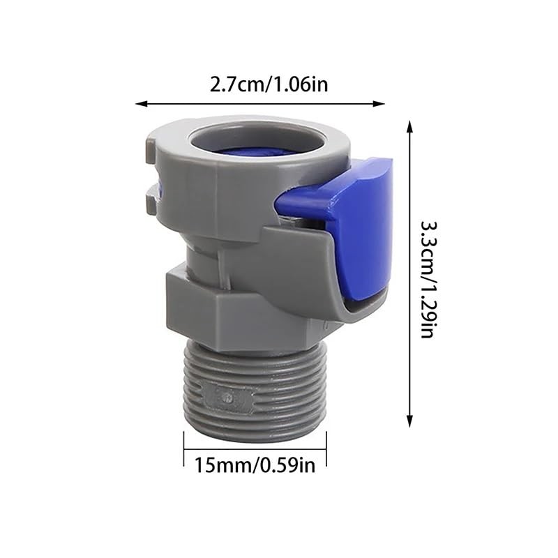 RecDec 4 Pack Kitchen Faucet Hose Quick Connect Adapter with