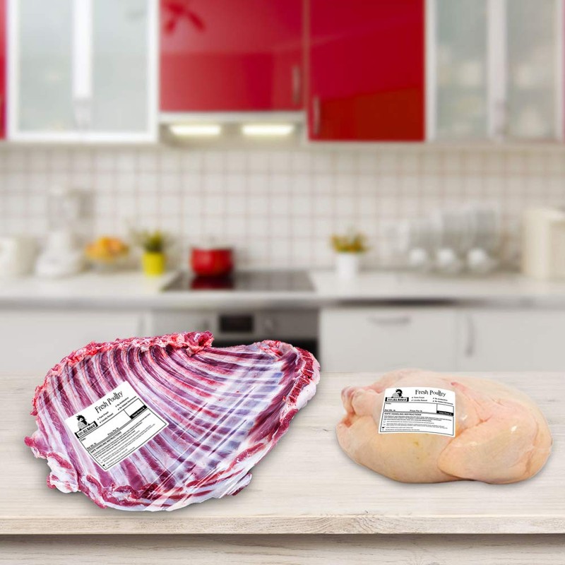 Morepack Poultry Freezer Labels, 50 Pcs 4x3 Inches