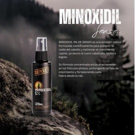 Loción Minixodil Al 5% De 120ml Sensei Barba Bigote Cabello