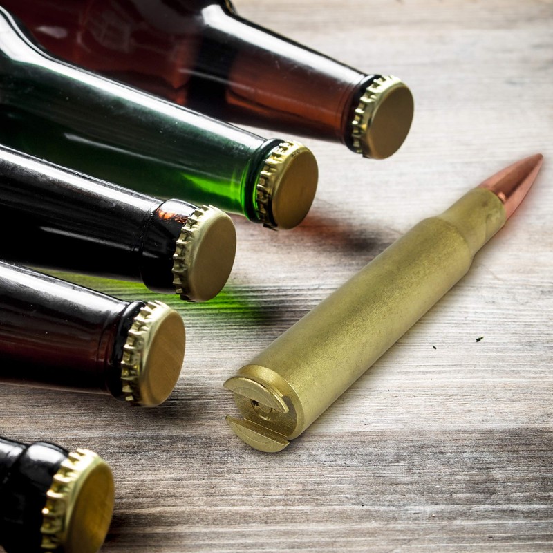 Barbuzzo 50 Caliber Bullet Shaped Bottle Opener