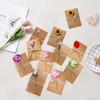 Pack of 10 Greeting Cards Set, Retro Kraft Paper Envelopes