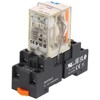 Weasch Electromagnetic Power Relay with Test Button, RKF2CO024LT, 8 Pin