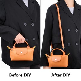 [Gastinsave] Purse Strap Replacement, Leather Handbag Crossbody Adjustable Shoulder Strap for Longchamp Bag