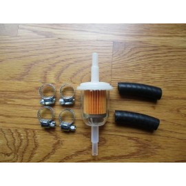 RED PIRANHA 3/8" OR 5/16" INLINE GAS FUEL FILTER KIT FOR SCOOTER DUNE BUGGY MOPED ENGINES