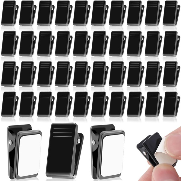 50 Pcs Self Adhesive Clips,Wall Clips for Hanging,Sticky Clips Tapestry