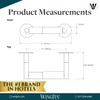 WingIts Modern Elegance Single Toilet Paper Holder, Polished Stainless Steel,