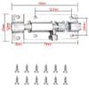 Door Security Slide Latch Lock, Upgrade 3 Inches Thickened Stainless