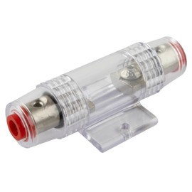 SeKi Mini ANL Fuse Holder Round Transparent up to 25 mm²; Also Suitable for Strip and Blade Fuses; Pack of 1