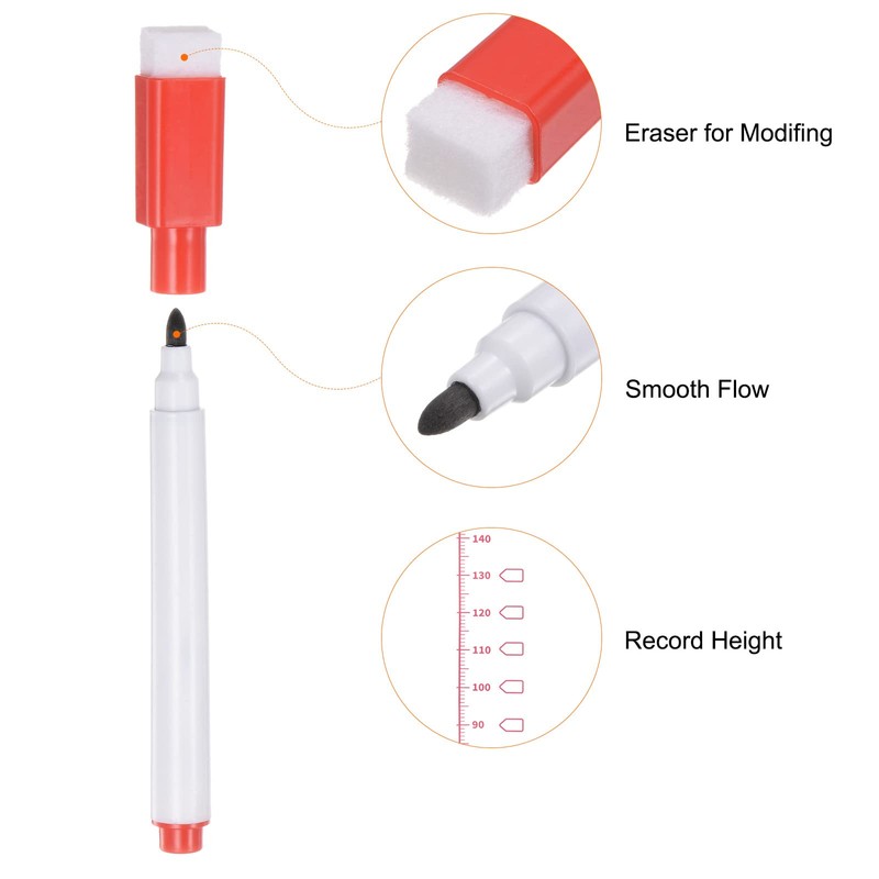 sourcing map Growth Chart 200cm Metric Height Chart Ruler Wall