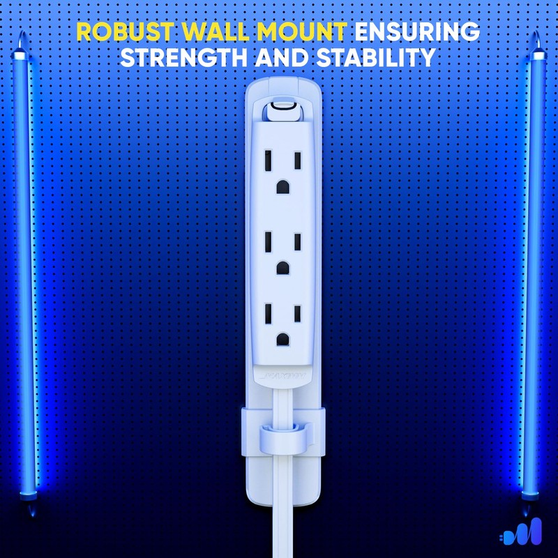 Maximm 360 Degree Rotating Flat Extension Cord 6 Ft Multi