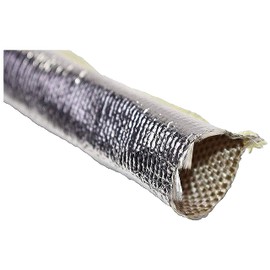 A-Team Performance Parts - Pliable Heat Sheath - Aluminized Sleeving and Fabric Material to Reflect Heat - With Ultimate Heat Shield Protection Barrier 3/4" x 36" (3 Feet)