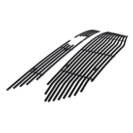 APS Premium Stainless Steel Black 8x6 Horizontal Billet Grille Grill Insert Compatible with Chevy Equinox 2018 2019 2020 2021 Bar Style Main Upper N19-J89156C