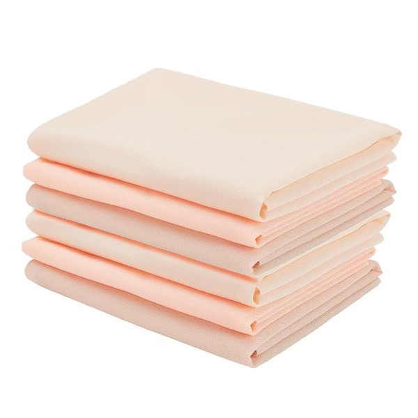 INFUNLY 6Pcs DIY Doll Skin Tone Fabric 20x20 inches Skins