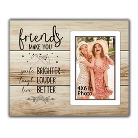 Friends Picture Frame Best Friend Picture Frame Graduation Gifts For Friends, Long Distance Friendship Gift, Friends Door Frame Thanksgiving Day Christmas Gifts Photo Frame Tabletop Wall Display