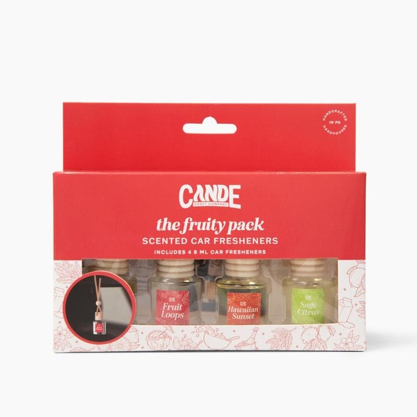 Four-Pack Scented Car Fresheners Bundle – 4 Unique Scents, 8ml