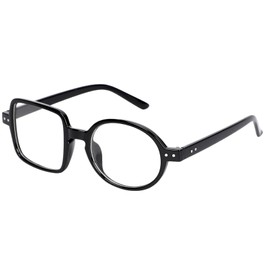 Harugio Date Glasses, Asymmetric, Unique, Asymmetric Frame, Stylish, Black