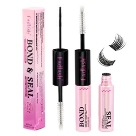 FASLASH Bond and Seal Lash Glue 12ML Lash Cluster Glue Lash Bond and Seal Waterproof Eyelash Glue for Eyelash Extensions Hold 48-72 Hours