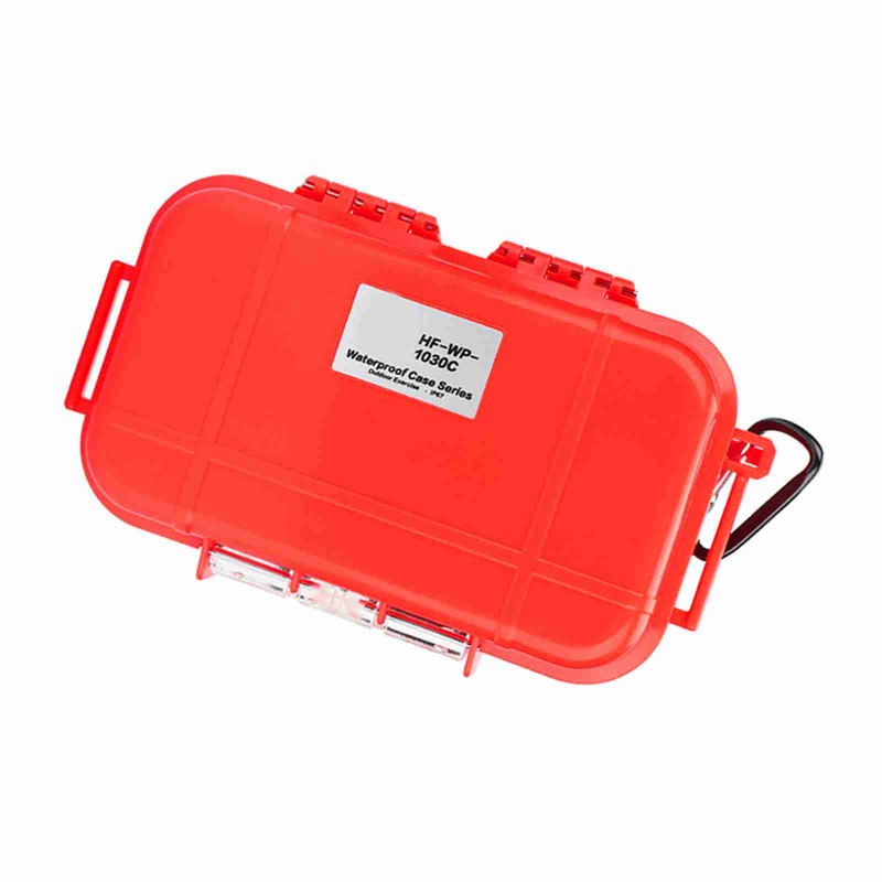 Outdoor Survival Shockproof Waterproof Storage Case Airtight Carry Box Container(Red)