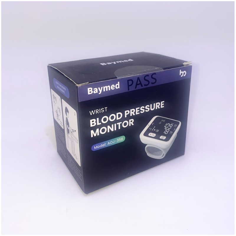 Baymed Automatic Wrist Blood Pressure Monitor Home Use/Gift