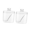 GLEAVI 2pcs Acrylic Seasoning Box Large Capacity Spice Container for