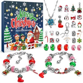 ZOOI Advent Calendar 2024 Children, Advent Calendar Filling, Advent Calendar Girls, Advent Calendar Jewellery 24 Craft Set Christmas Birthday Gift Christmas Gifts Advent Calendar for Women