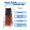 Eerya 8 Inch Yanky Twist Crochet Hair for Women 8