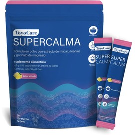Supercalm Suplemento en Polvo Sabor Limón, 20 Sobres, 90 g