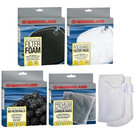 Gokul Brands Magniflow 360 Canister Filter Rite-Size T Replacement Filter Media Kit, Including Gokul Brands Mesh Bags(Filter Media Balls, Carbon Bags, Polishing Pads, Filter Foam)