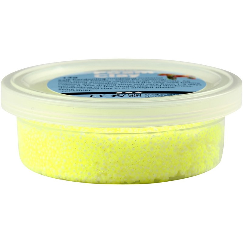 Creativ 6 x 20 g Foam Clay Assorted Colours Glitter
