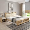 Surface Mounted Bed Rail Brackets-Bed Frame Hardware for Wood Bed