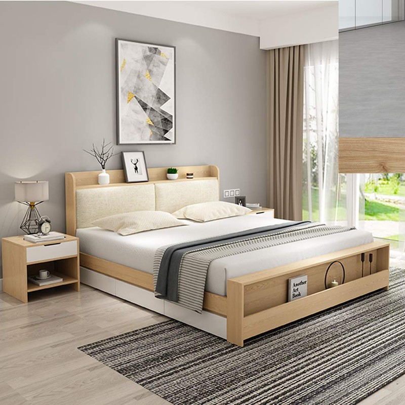 Surface Mounted Bed Rail Brackets-Bed Frame Hardware for Wood Bed