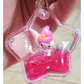 Sanrio Tsunameez My Melody Pink Glitter Shaker Keychain