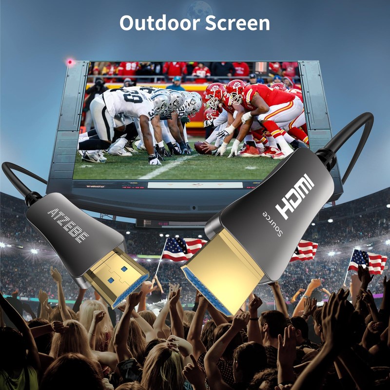 Atzebe Fibre Optic HDMI Cable 2.0 Supports 4K @ 60Hz