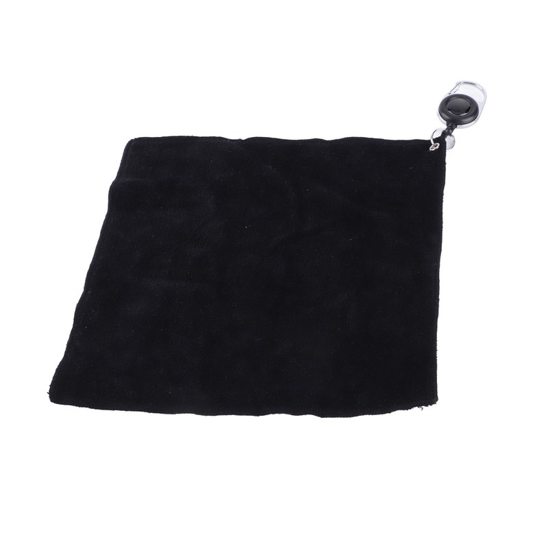1 Pcs Double‑sided Plush Cotton Golf Club Cleaning Towel Cloth
