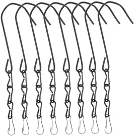 CAXUSD 8pcs Hanging Chains for Bird Feeders Flower Pots Lanterns Weather Resistant Decorative Hooks for Wind Chimes and Garden Suitable for Indoor Outdoor Use