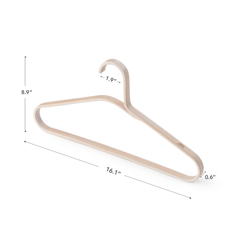 GUDEE CAKON Set of 3 Bamboo Hangers – Eco-Friendly, Strong
