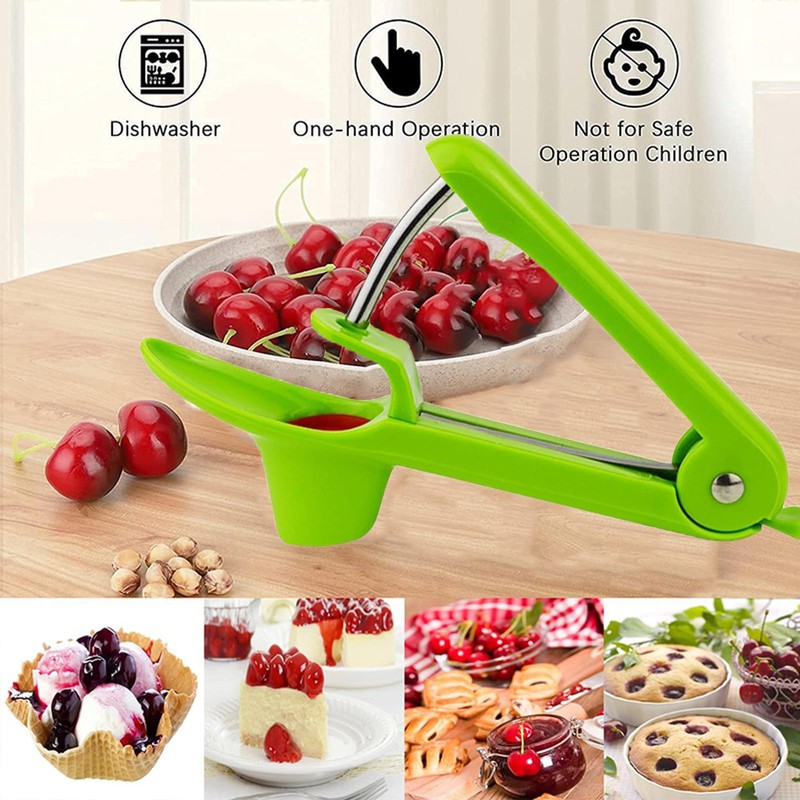LSRVNM Cherry Pitter, Olive Pitter Remover, Portable Multifunctional Professional Quick