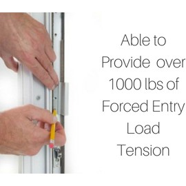 CAL Double-Bolt Lock for Glass Sliding Doors - Advanced Technology to Keep Your Family Safe and Secure - High Security Lock - Virtually Burglar Proof (Double Bolt Lock, Silver)