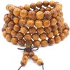 Thajaling 8 mm 108 Prayer Beads Mala Bracelet Natural Gold